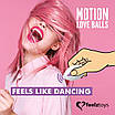 Вагінальні кульки з перловим масажем FeelzToys Motion Love Balls Foxy з пультом ДУ, 7 режимів, фото 4