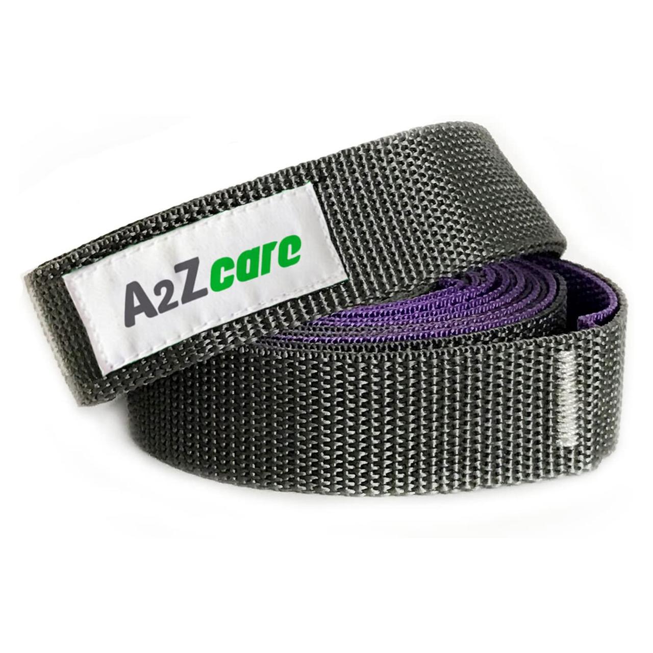 Ремінь для йоги і розтяжки A2ZCARE Yoga Strap Purple/Gray (10 петель) - фото 1 - id-p1581418028