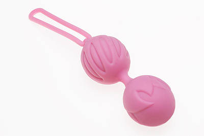 Вагінальні кульки Adrien Lastic Geisha Lastic Balls BIG Pink (L), діаметр 4см, вага 90гр