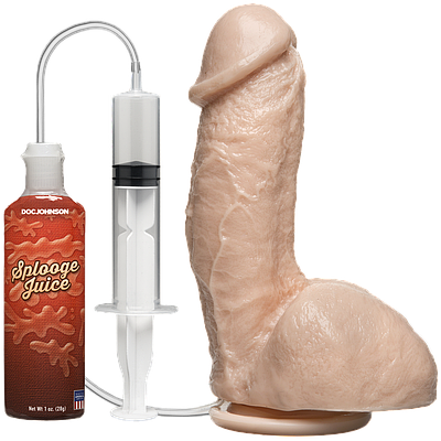 Кончающий фалоімітатор Doc Johnson The Amazing Squirting Realistic Cock, ПВХ, діаметр 5,1 см