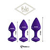 Набір силіконових анальних пробок FeelzToys - Bibi Butt Plug Set 3 pcs Purple, фото 2