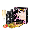 Гель для NURU масажу Shunga Oriental Body-to-Body — Sparkling Strawberry Wine плюс простирадло, фото 3