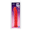 Фалоімітатор Doc Johnson Jelly Jewels Dong & Suction Cup Red, діаметр 3,6 см, антибактеріальний ПВХ, фото 3