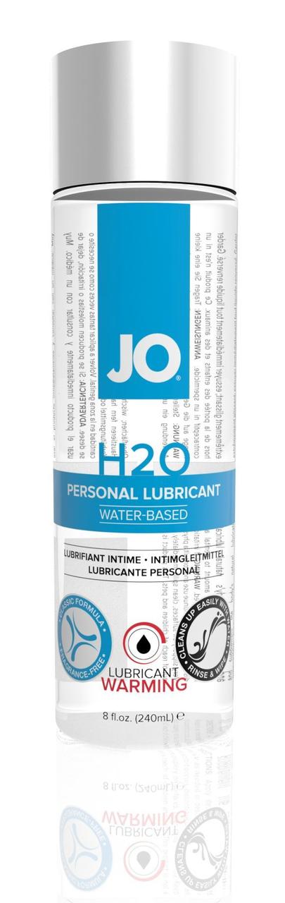 Зігріваюча змазка на водній основі System JO H2O WARMING (240мл) з екстрактом м'яти перцевої