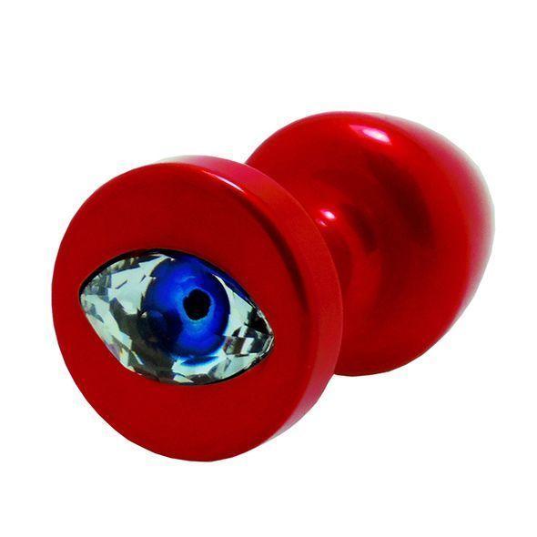 Анальна пробка Diogol Anni R Red Eye Кристал 30мм, кристал Swarovsky у вигляді ока