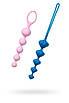 Набір анальних бус Satisfyer Beads Colored, силікон , макс. діаметр 3,3 см і 3,5 см, фото 2