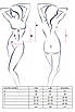Корсет з пажами JOLENE CORSET black S/M - Passion, трусики, напіввідкрита груди, напівпрозорий, фото 3