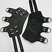 Поножі манжети для підвісу за ноги Leg Cuffs For Suspension з натуральної шкіри, колір чорний, фото 4