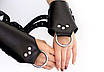 Манжети для підвісу за руки Kinky Hand Cuffs For Suspension з натуральної шкіри, колір чорний, фото 7