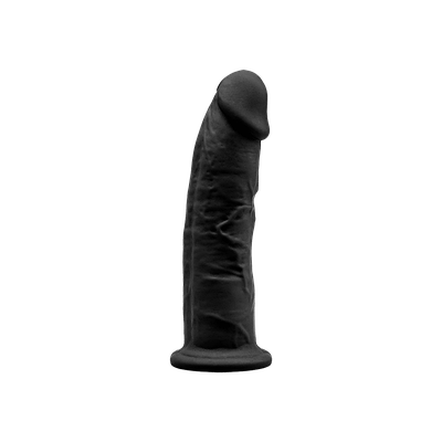 Фалоімітатор SilexD Robby Black (MODEL 2 size 6in), двошаровий, силікон+Silexpan, діаметр 3,5 см