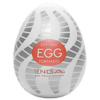 Мастурбатор-яйце Tenga Egg Tornado зі спірально-геометричним рельєфом