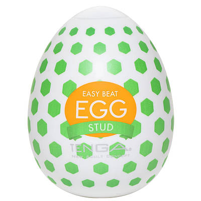 Мастурбатор-яйце Tenga Egg Stud з шестикутними виступами