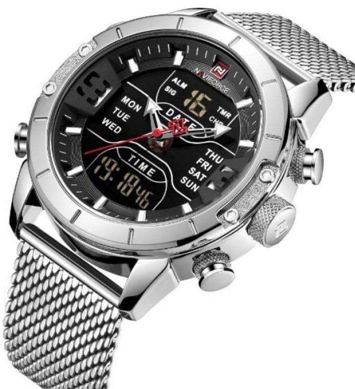 Чоловічі годинники Naviforce 9153 Tesla Silver