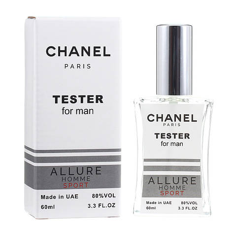 Тестер Chanel Allure Homme Sport чоловічий, 60 мл, фото 1