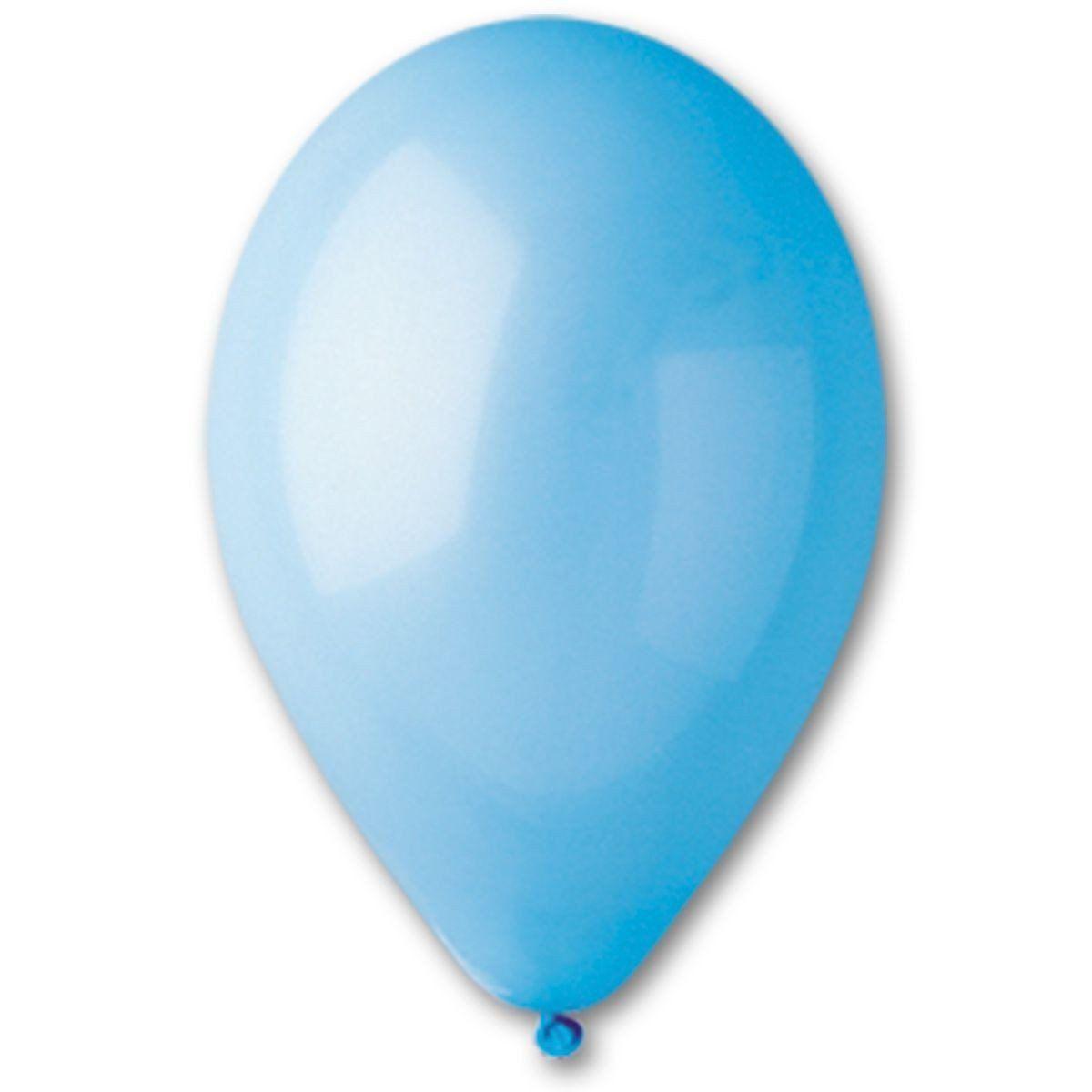 Гелиевый шарик 25см (голубой) Летает 1-2 суток - фото 1 - id-p1581466414