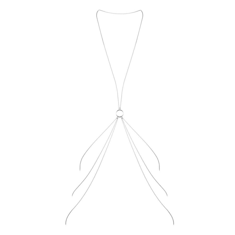 Ланцюг тіла Bijoux Indiscrets Magnifique 8 Body Chain — Silver