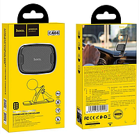 Универсальный Автодержатель для телефона магнитный HOCO CA66 на скотче / крепеж кабеля / черный-карбон