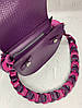 Сумка жіноча "Рута" натуральна шкіра, фіолетова/фуксія, фото 5