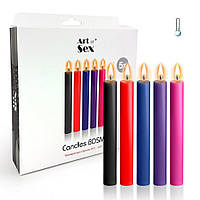 Набір воскових свічок Art of Sex Thin 16 см ( 5 шт ), низькотемпературні, тонкі