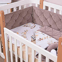 Постільний комплект Baby Veres Velour Mokko leaves 6 одиниць, фото 9