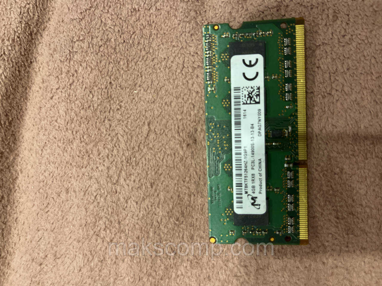 Пам'ять Micron 4G So-DIMM PC3L-12800S DDR3-1600 1.35 v (MT8KTF51264HZ-1G6P1)