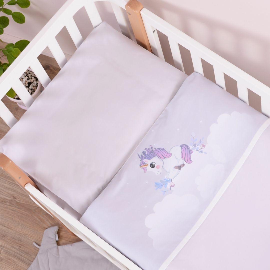 Постільна білизна в ліжечко Baby Veres Unicorn love 3 одиниці