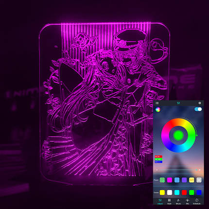 Акриловий світильник-нічник керування з телефона Ханако Кун tty-n001457, фото 1