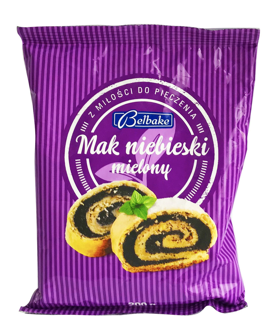 Мак мелений натуральний для кондитерських виробів Belbake, 200 г, Польща
