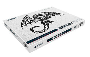 Панно інтер'єрне дерев'яне на стіну DRAGON 94,8x71,6x0,7см. 344ел. Дракон