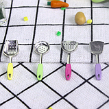 Мініатюра набір лопаток 3 см Бронза, фото 2