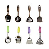 Мініатюра набір лопаток 3 см Бронза, фото 4