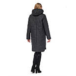 Модний чорний плащ великі розміри, фото 2