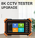 Сервісний монітор-тестер IPC-1910C Plus HD IP CVBS CVI TVI AHD 8MP тестер LAN для настроювання відеокамер, фото 3