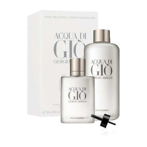 Чоловічі парфуми Аква ді Джіо Giorgio Armani Acqua di Gio Pour Homme Refillable Edition edt 50ml + 100ml