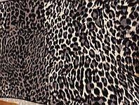 Трикотаж вискоза принт серый леопард