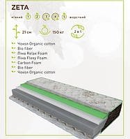 Матрац Sleep&Fly Organic Zeta безпружинна висота 21 см