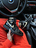 Чоловічі / жіночі кросівки Nike Air Jordan Retro 1 Patent Black Gold | Найк Аір Джордан 1, фото 2