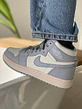 Жіночі кросівки Nike Air Jordan Retro 1 Mid High Blue | Найк Аір Джордан 1 Голубі, фото 2