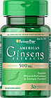 Женьшень американський (American Ginseng) 500 мг 30 капсул