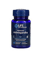 Оптимизированный экстракт ашваганды Ashwagandha Life Extension 60 вегетарианских капсул