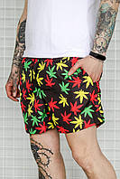 Принтовані шорти для пляжу і плавання з підкладкою з сітки