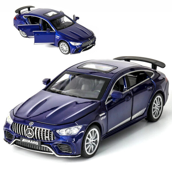 Машинка металева Mercedes GT63 іграшка моделька колекційна 15 см Темно-синій (59430)