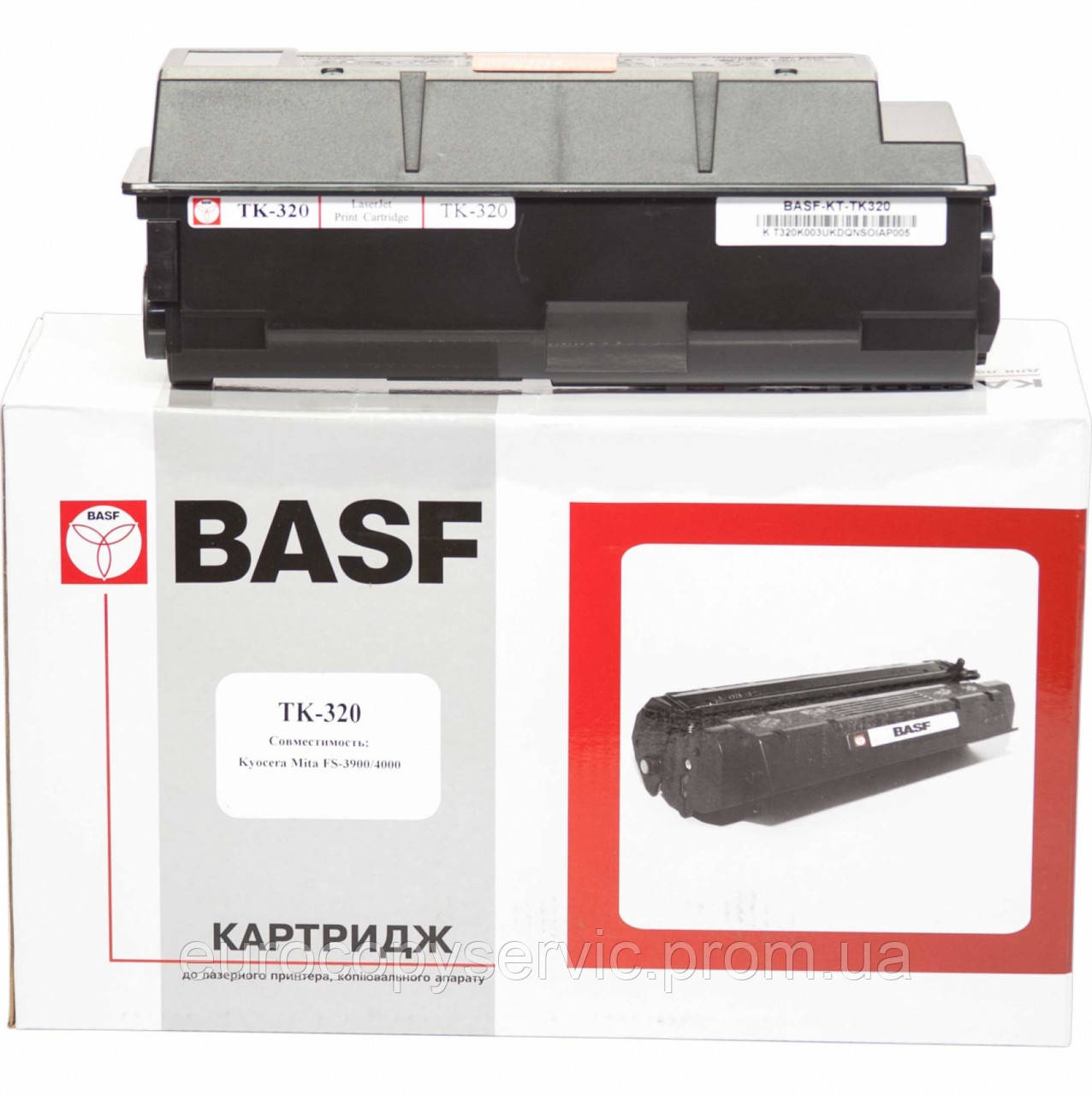 Тонер-картридж BASF для Kyocera Mita FS-3900/4000 TK320 Black (BASF-KT-TK320) - фото 1 - id-p1175297917