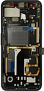 Дисплей (екран) для Google Pixel 4 + тачскрін, чорний, P-OLED, оригінал (Китай) з передньою панеллю, Just Black
