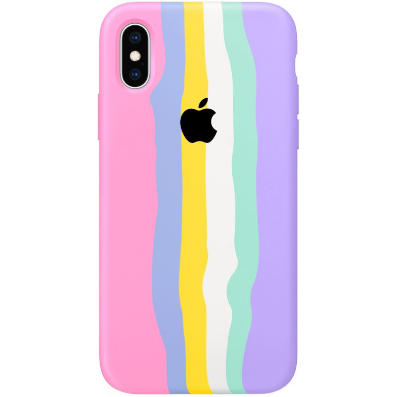 Чохол Райдужний Silicone case для Apple iPhone XS Max 6.5"
