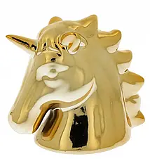 Керамічна фігурка Unicorn Golden 10x11 CM Чудово Статуетка Бренд Європи, фото 3