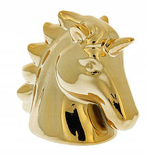Керамічна фігурка Unicorn Golden 10x11 CM Чудово Статуетка Бренд Європи, фото 4