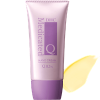 DHC Q medicated Hand cream антивозрастной крем для рук с маслами оливы, ши, Q10 50 гр