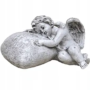 Figurine декоративний ангел для могили надгробки серце Статуетка Бренд Європи, фото 3