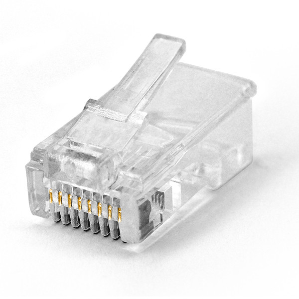 Конектор RITAR PREMIUM RJ-45 8P8C Cat-5 (100 шт / уп.) Q100 (позолочені контакти) - фото 1 - id-p1581542840